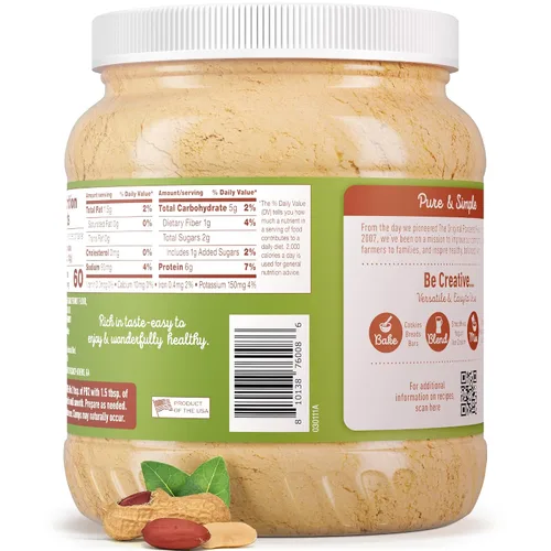 Miniatura 9 de PB2 Mantequilla de maní en polvo orgánica Certificado orgánico USDA, proyecto verificado sin OMG, mantequilla de maní en polvo sin gluten