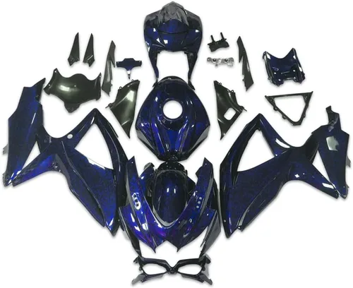 Miniatura 15 de Carenado de carrocería de plástico plateado blanco negro apto para Suzuki 2008 2009 2010 GSXR 600 750 inyección ABS nuevo Aftermarket Kit de marco