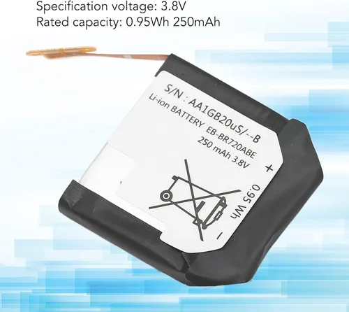 Miniatura 4 de Zopsc 250mAh BR720ABE Batería, batería de repuesto para Gear SM R720, R720A, R720V, para Gear Classic SM R732, R732A, R732T
