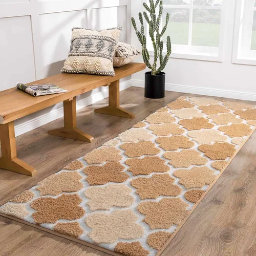 Miniatura 34 de DEXDE Alfombras de Baño Corredor 24x47 pulgadas Alfombra de Baño Larga Antideslizante Suave Lavable Alfombras de Baño Grandes para Baño Dormitorio
