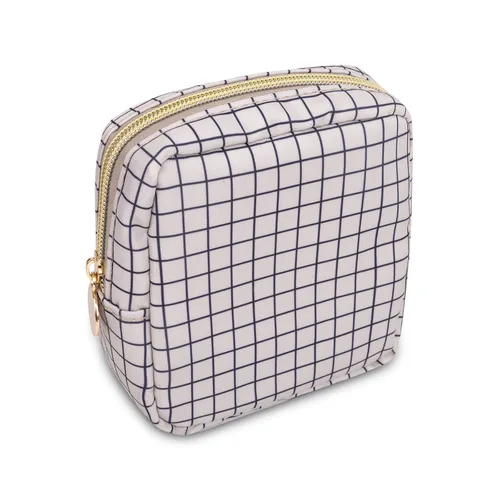 Miniatura 105 de Estuche pequeño para lápices y maquillaje para bolso, lindo estuche de lápices, bolsa de pinceles de maquillaje de nylon con cremallera, estuche