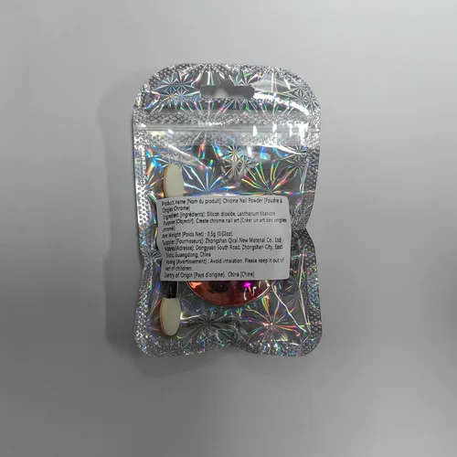 Miniatura 8 de Allstarry Polvo de uñas cromado de unicornio, aurora, sirena iridiscente, perla blanca, pigmento cromado, polvo de hadas con purpurina para arte