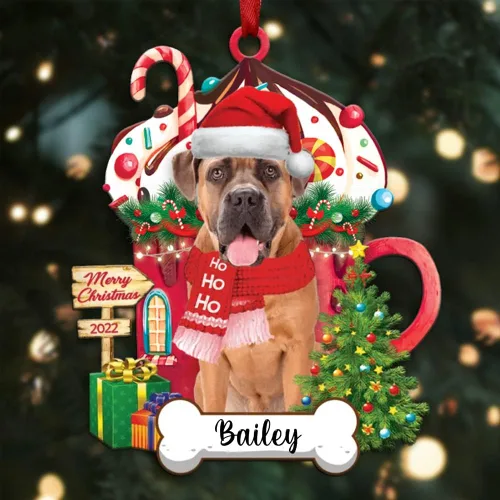 Miniatura 70 de Amantes de los perros de Navidad – Navidad de perros disponibles para muchos perros Shi Tzu – Adorno con forma personalizada, adorno de Navidad