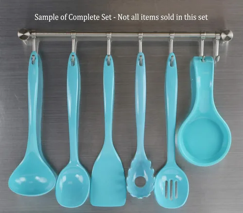 Miniatura 7 de Juego de utensilios de cocina de melamina Calypso Basics de Reston Lloyd, Turquoise Turquesa