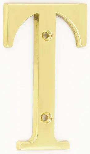Miniatura 15 de ZW Hardware B100 Letra M de latón macizo de latón brillante de 4 pulgadas