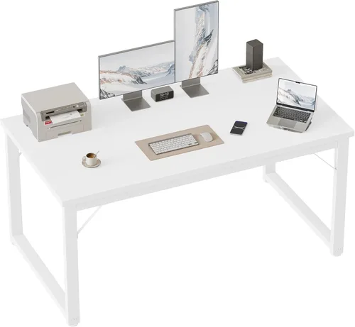 Miniatura 48 de Mericonia Escritorio para computadora de 40 pulgadas, escritorio ejecutivo moderno y grueso, mesa de escritura simple resistente para el hogar, roble