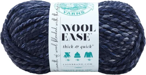 Miniatura 32 de Lion Brand Yarn - Ovillo de lana Wool-Ease Thick & Quick color fuerza aérea