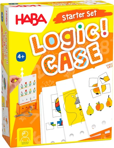 Miniatura 11 de HABA Juego de iniciación de Logic! CASE - Rompecabezas y juegos de coches, un juego de mano para desarrollar el pensamiento crítico para niños a