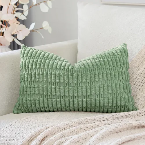 Miniatura 62 de OTOSTAR Fundas de Almohada Decorativas de Pana de 16 x 24 Pulgadas Súper Suaves Bohemias a Rayas Rectangulares Fundas de Cojín Modernas para Sofá