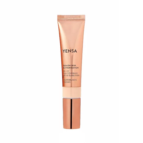 Miniatura 12 de YENSA BC Foundation - Base de cobertura completa, crema CC y BB en uno con SPF 40, enriquecida con ácido hialurónico y péptidos para hidratar