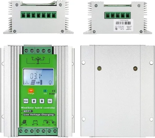 Miniatura 6 de Controlador de carga híbrido solar eólico de 1000 W, controlador de carga solar de turbina de viento MPPT fuera de la red, controlador híbrido