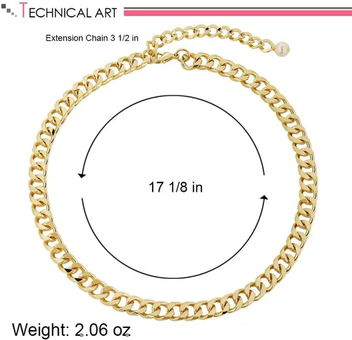 Miniatura 4 de LILIE&WHITE Collar de cadena de oro para mujer, cadena de serpiente, collar de espiga de oro, gargantilla de oro, collares de moda, regalo