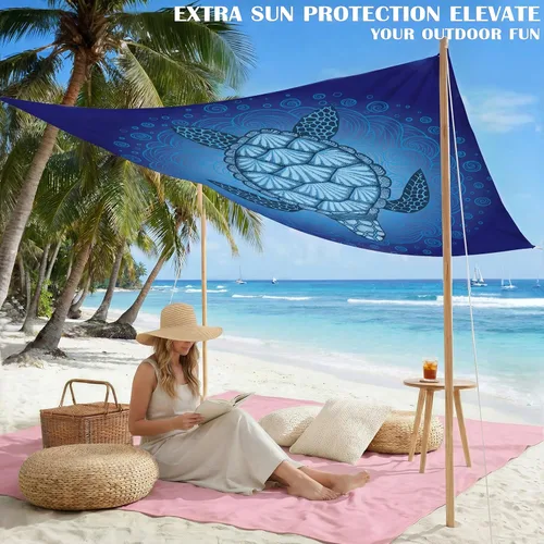 Miniatura 85 de Famstar Beach Blanket Oversized Extra Large 78"X81"/10'X9',Waterproof Sandproof Beach Blanket 2-8 Adults Lightweight Durable for Travel Camping
