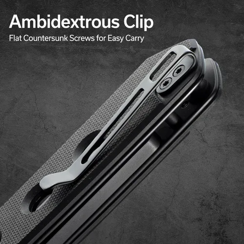 Miniatura 5 de CIVIVI Vision FG - Cuchillo de bolsillo para EDC, Superlock plegable con mango de 3.54 pulgadas Inversa Tanto Nitro-V Blade G-10, regalo ideal