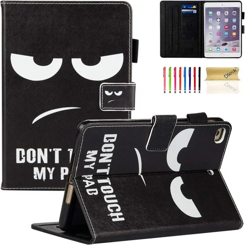 Miniatura 10 de Dteck Funda para iPad mini 5/4/3/2/1, elegante y ligera de cuero sintético tipo folio con cartera, funda inteligente