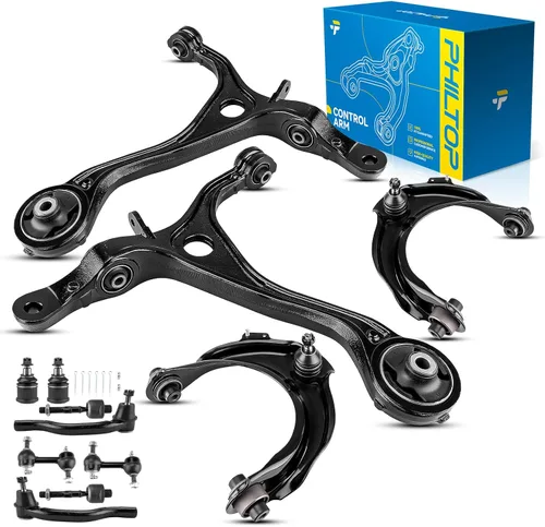 Miniatura 87 de PHILTOP Kit de suspensión delantera de 10 piezas, brazos de control inferiores con juntas de bola, eslabones de extremo de barra estabilizadora