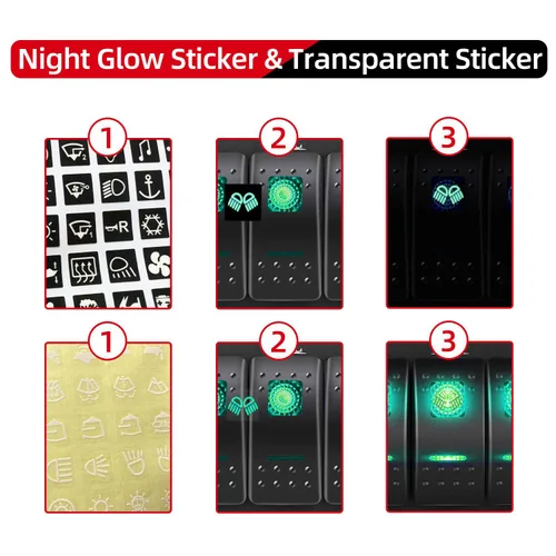 Miniatura 4 de Panel FXC impermeable, con ranura de doble puerto USB, fusibles de 4.2 A, visualización digital de voltaje, toma de encendedor y 4, 6 u 8 tipos