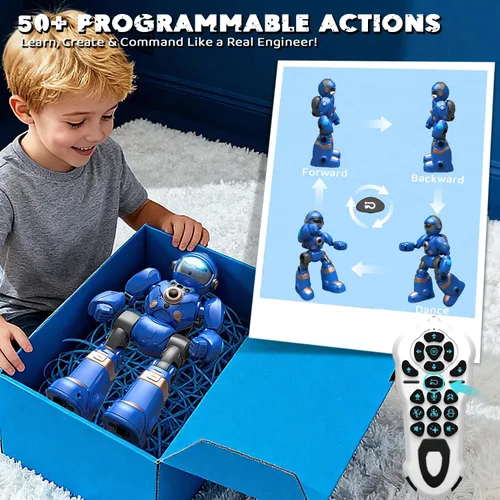 Miniatura 7 de Juguetes Robot para Niños de 3-8: Robot de Control Remoto con Función de Habla, Programable, Grabación de Voz, Canto, Baile y Control de Gestos