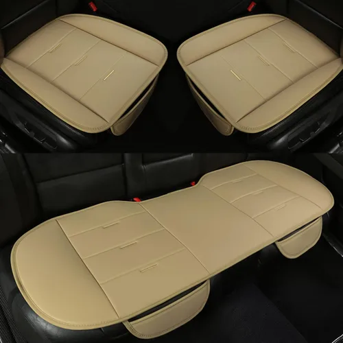 Miniatura 10 de West Llama Fundas Protectoras Inferiores de Cuero PU para Asientos de Automóvil Incluyen 1 Par de Almohadillas Protectoras de Asiento Delantero
