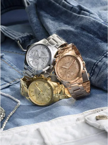 Miniatura 3 de GUESS Classic Gold-Tone Stainless Steel Bracelet Watch with Day