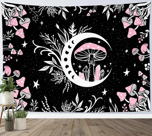 Miniatura 32 de LB Tapiz de bandera estadounidense de girasoles, tapiz con cita inspiradora, tapiz para colgar en la pared, tapiz floral negro y amarillo, tapices