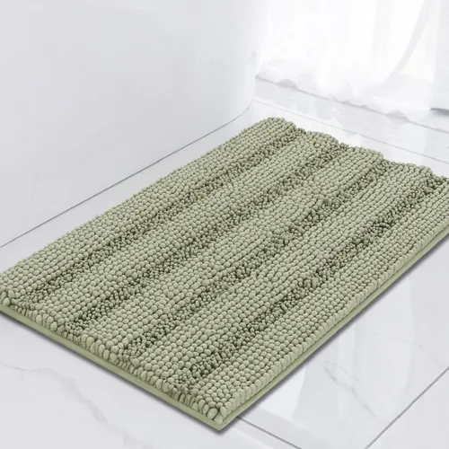Miniatura 106 de Turquoize Alfombras de Baño de Chenilla Peludas Alfombra de Baño Antideslizante Gruesas Alfombras Peludas para Baño Chenilla Juego de Alfombra