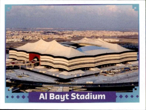 Panini Stickers: Road to FIFA World Cup Qatar 2022 #FWC14 Al Bayt Stadium - Tarjeta de fútbol para exteriores
