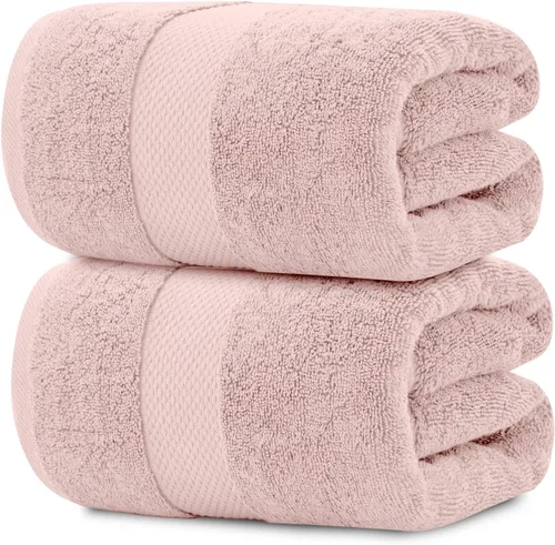 Miniatura 9 de White Classic Toallas de baño suaves de lujo, de algodón de 21.16 oz/m², extra grandes, 35 x 70 pulgadas, altamente absorbentes y de secado rápido
