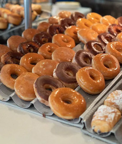 Miniatura 3 de HULISEN Cortador de rosquillas, cortador de donas de acero inoxidable de 3.5 pulgadas con mango de agarre suave y cortador de galletas pequeño