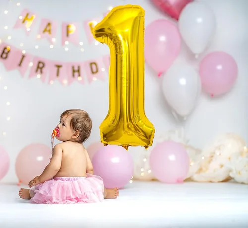 Miniatura 4 de Globo dorado grande de 40 pulgadas con letras del alfabeto de Mylar de aluminio de helio, globos de número grande para cumpleaños, aniversario