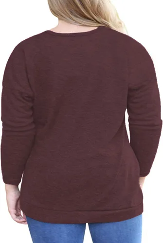 Miniatura 4 de VISLILY Blusa casual de manga larga con botones y bolsillos para mujer