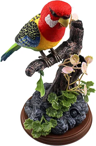 Tipmant Loros parlantes, pájaros, juguetes electrónicos de animales domésticos, oficina, hogar, decoración de habitación, función de reproducción de