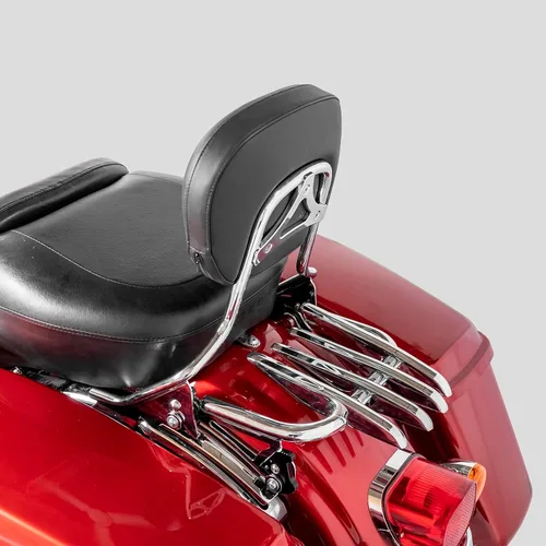 Miniatura 2 de Mofun Portaequipajes Cromado Estilo Sigiloso Desmontable Compatible con Harley Touring Street Electra Road Glide Road King 2009-2025, Se Ajusta a