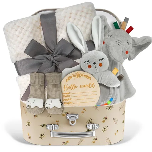 Miniatura 8 de Cesta de regalo para bebé niño, conjunto único de cesta de regalo para bebé, nueva cesta de regalo para bebé niño, nuevo conjunto de cesta de regalo