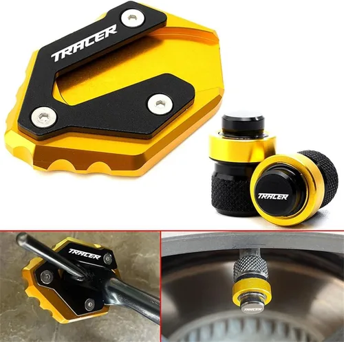 Miniatura 4 de Soporte lateral para motocicleta, placa ampliadora, tapas de aire para Yamaha para Tracer 900 700 Gt para Tracer 9 7 Gt MT-09 SP MT07 (Color A negro)