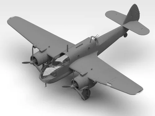 Miniatura 4 de ICM 48310 - Modelo de avión Bristol Beaufort Mk.I, Plástico Avión Militar Segunda Guerra Mundial Torpedo-Bombardero Británico. - Escala 1:48