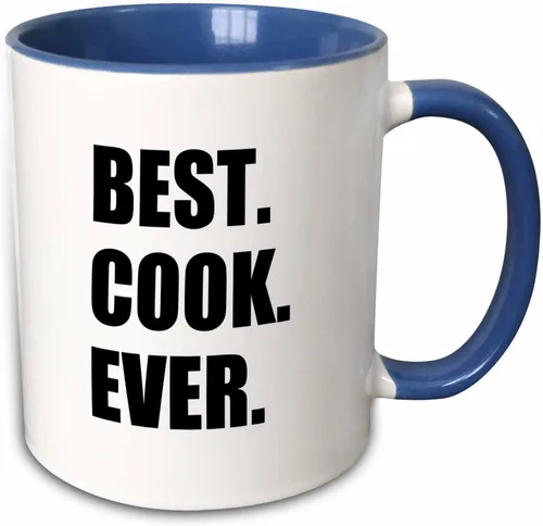 Miniatura 10 de 3dRose mug_179769_2 Best Cook Ever - Taza de cerámica con texto en inglés "Best Cook Ever" para los chefs más grandes del mundo y fanáticos