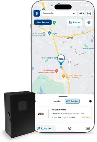 AutoSky Rastreador GPS - Pequeño soporte magnético portátil, a prueba de salpicaduras, cobertura de América del Norte y del Sur. Seguimiento 4G LTE