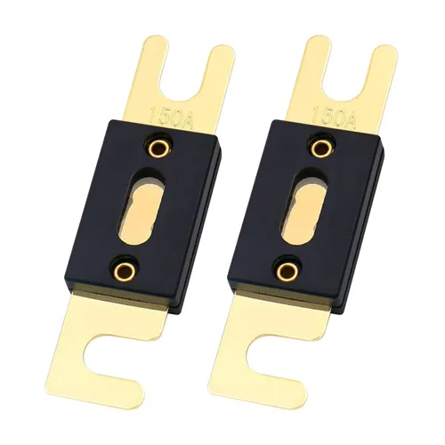 Miniatura 45 de Baomain Paquete de 2 fusibles ANL de 300 A a granel con terminales chapados en oro para audio de automóvil, amplificador, camión, barco, RV