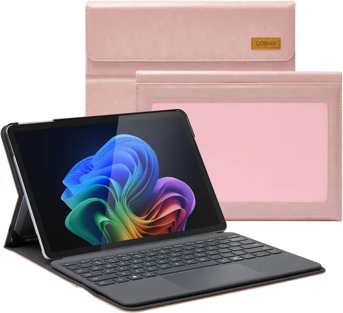 Miniatura 13 de CoBak Funda para Microsoft Surface Pro de 12" (2025), Premium Business Cover con soporte multiángulo, soporte para lápiz capacitivo integrado