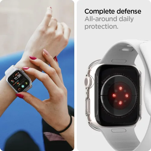 Miniatura 5 de Spigen Thin Fit Diseñado para Apple Watch Case Series 9/8/7 41mm Funda ligera de PC rígida - Negro