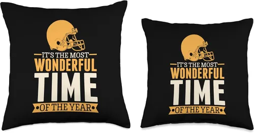 Miniatura 3 de College Football Themed Birthday Party Supplies It's The Most Wonderful Time of The Year - Almohada de fútbol para la temporada de fútbol americano