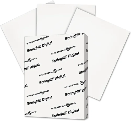 Miniatura 7 de Springhill Papel de cartulina blanco de 8.5 x 11 pulgadas, 90 libras, 163 gsm, 250 hojas (1 resma) - Cartulina ligera de alta calidad, papel de 90