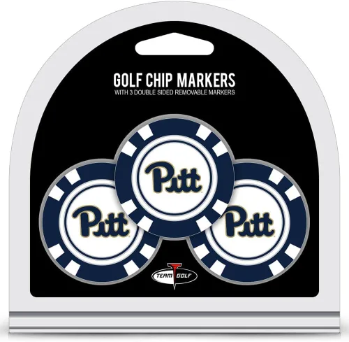 Miniatura 9 de Team Golf NCAA - Marcadores para pelotas de golf tamaño de ficha de póquer con marcadores de doble cara esmaltados más pequeños