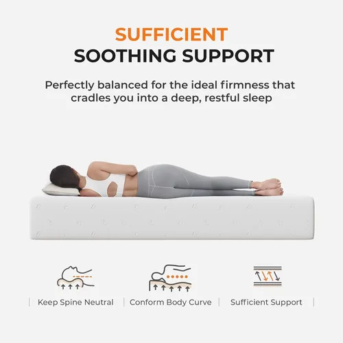 Miniatura 3 de Sweetnight Colchón Queen de 12 pulgadas en una caja para un sueño cómodo y alivio de presión, certificado CertiPUR-US, colchones de espuma Blanco