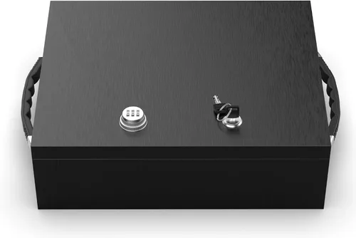 Miniatura 2 de Caja fuerte ignífuga, combinación dual y cofre de seguridad con cerradura de llave