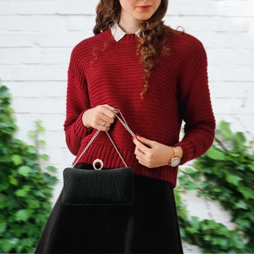 Miniatura 3 de Simcat Bolso de mano dorado para mujer, bolso de noche con purpurina, plisado, para mujer, formal, novia, boda, baile de graduación