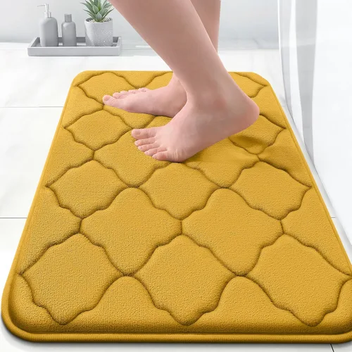 Miniatura 96 de OLANLY Alfombra de Baño de Espuma Viscoelástica de 24 x 16 pulgadas, Ultra Suave y Absorbente, Alfombras de Baño Antideslizantes, Cómodas, Lavables