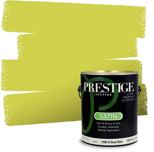 Miniatura 165 de PRESTIGE Paints Exterior Paint and Primer In One, 1-Gallon, Satin, Comparable Match of Benjamin Moore* Royal Linen* 931BM-PCM