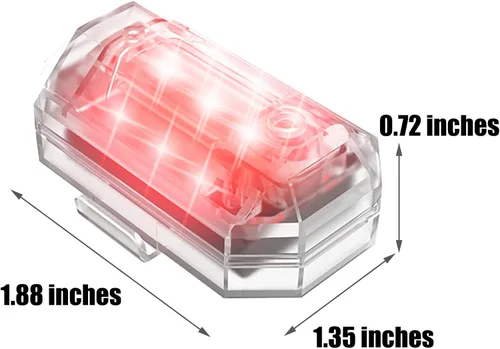 Miniatura 7 de Mini luces USB recargables 7 colores LED luces de carretera luz de emergencia alto brillo IP68 impermeable montar anticolisión luz de señal nocturna